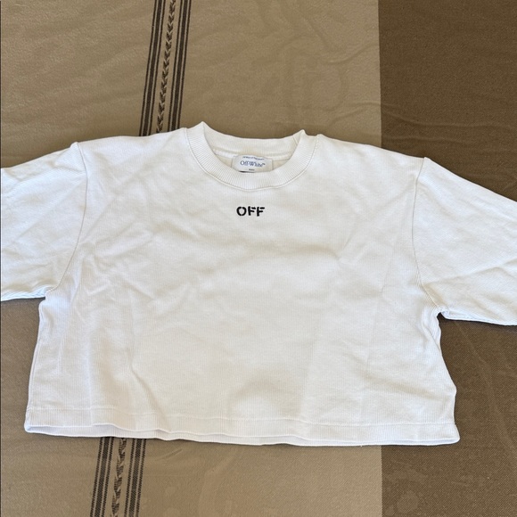 Authentic Off-White Cropped T-Shirt - Picture 1 of 5